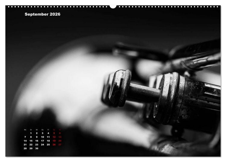 Produktbild: Trompete - Close up (hochwertiger Premium Wandkalender 2026 DIN A2 quer), Kunstdruck in Hochglanz