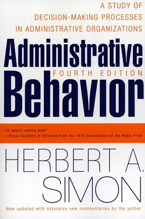 Produktbild: Administrative Behavior, 4th Edition