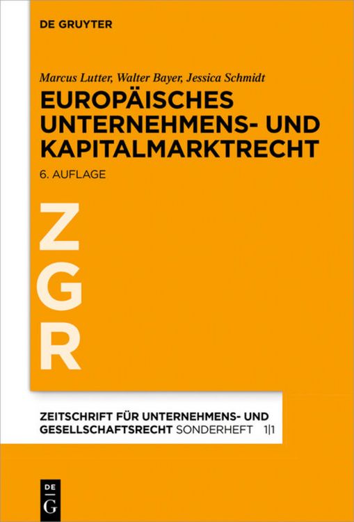 Produktbild: Europ&auml;isches Unternehmens- und Kapitalmarktrecht
