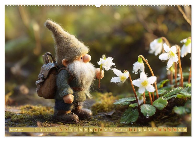 Produktbild: Wichtelgl&uuml;ck zwischen Wald und Wiese (Wandkalender 2027 DIN A2 quer), CALVENDO Monatskalender