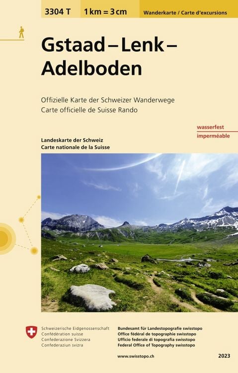 Bild vom Artikel Swisstopo 1 : 33 333 Gstaad - Lenk - Adelboden vom Autor Bundesamt für Landestopografie swisstopo
