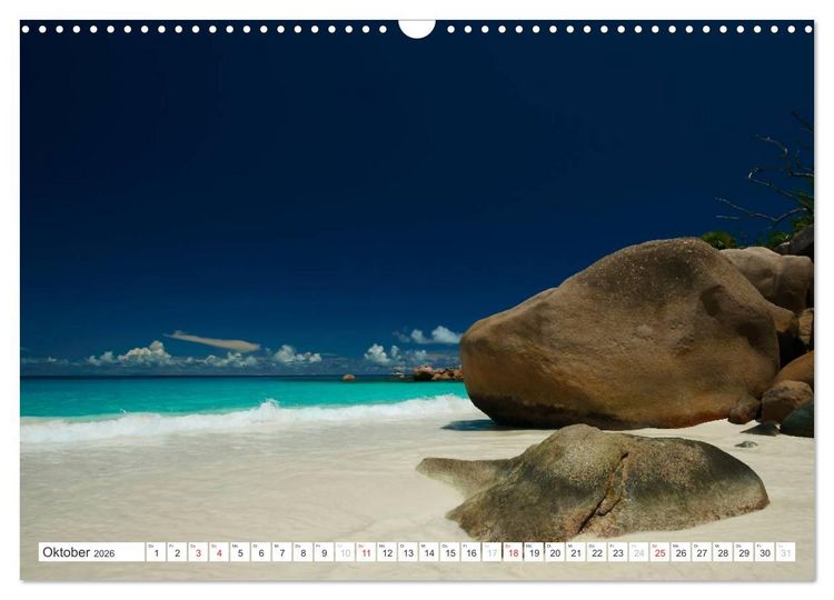 Produktbild: Seychellen - Ein letztes Paradies auf Erden (Wandkalender 2026 DIN A3 quer), CALVENDO Monatskalender