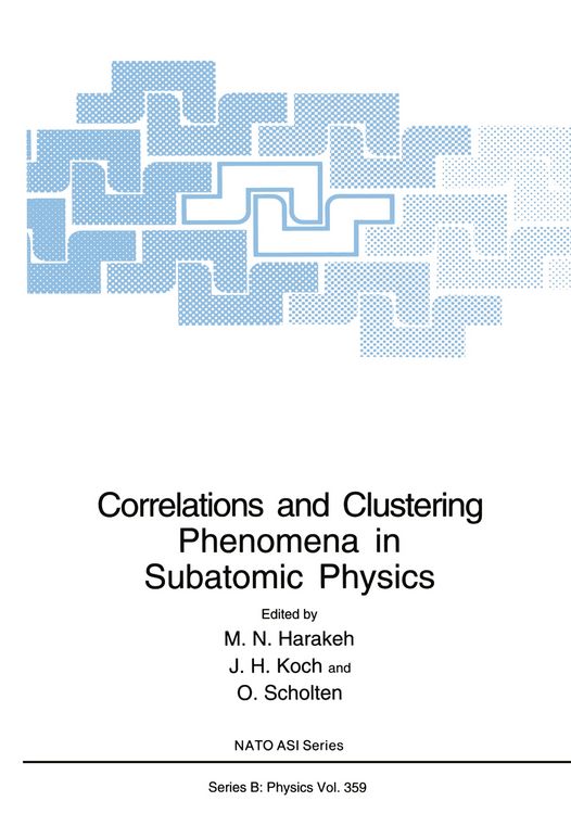 Produktbild: Correlations and Clustering Phenomena in Subatomic Physics