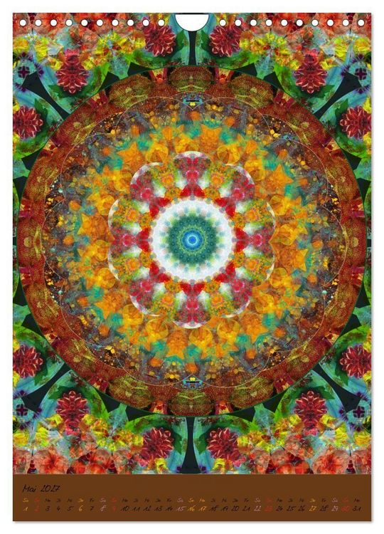 Produktbild: FLORALE MANDALAS (Wandkalender 2027 DIN A4 hoch), CALVENDO Monatskalender