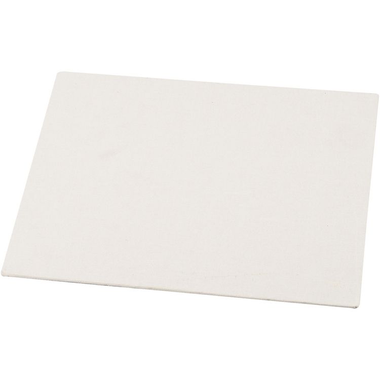 Produktbild: Creativ Company Malplatten Leinwandplatte, Wei&szlig;, 21x29,7 cm, A4, 280 g, 1 Stk