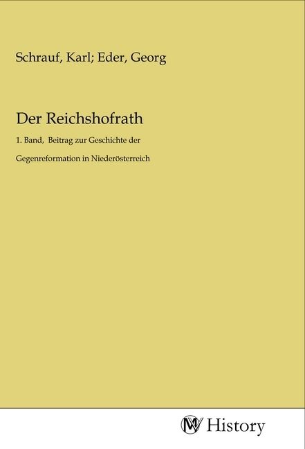 Produktbild: Der Reichshofrath