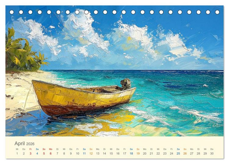 Produktbild: Impressionistische Naturlandschaften (Tischkalender 2026 DIN A5 quer), CALVENDO Monatskalender