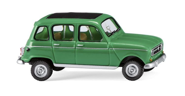 Produktbild: Wiking 0224 46 H0 PKW Modell Renault R4 mit Faltdach gr&uuml;n