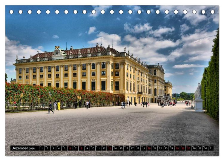Produktbild: Wien - Haupstadt mit Charme (Tischkalender 2026 DIN A5 quer), CALVENDO Monatskalender