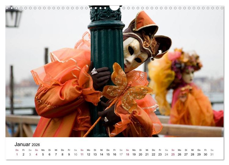 Produktbild: Carnevale di Venezia 2026 (Wandkalender 2026 DIN A3 quer), CALVENDO Monatskalender