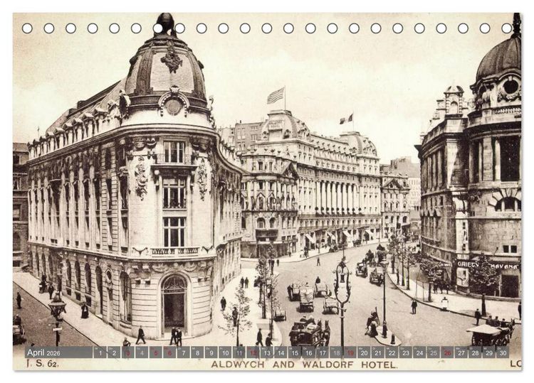 Produktbild: Sch&ouml;nes altes London in historischen Bildern (Tischkalender 2026 DIN A5 quer), CALVENDO Monatskalender