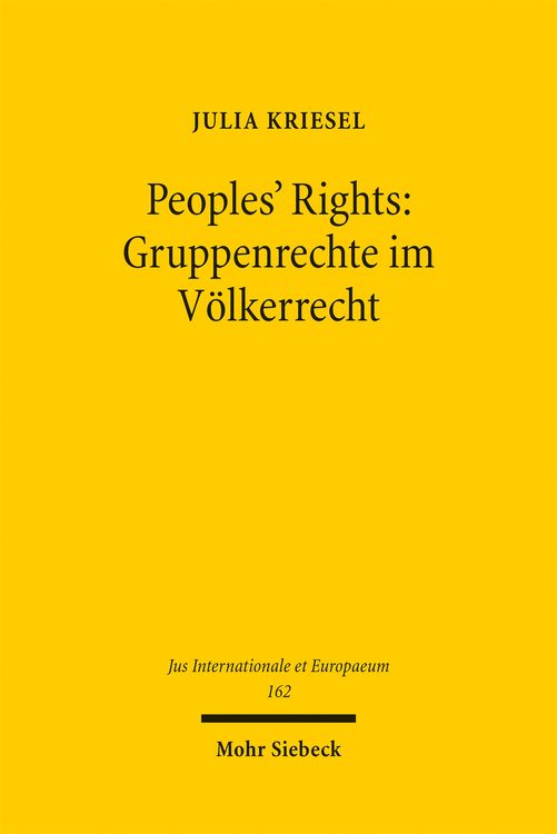 Produktbild: Peoples' Rights: Gruppenrechte im V&ouml;lkerrecht