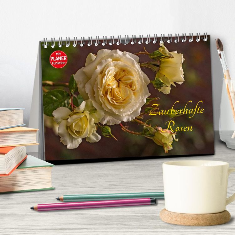 Produktbild: Zauberhafte Rosen (Tischkalender 2026 DIN A5 quer), CALVENDO Monatskalender