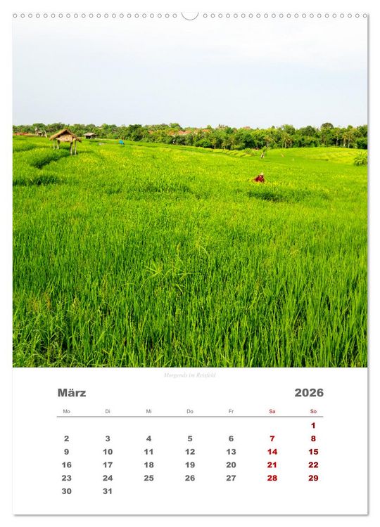 Produktbild: Reiseimpressionen durch Bali (hochwertiger Premium Wandkalender 2026 DIN A2 hoch), Kunstdruck in Hochglanz