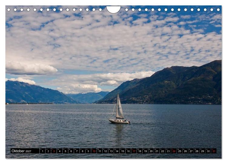 Produktbild: Lago Maggiore - Der malerische See in Italien und der Schweiz (Wandkalender 2027 DIN A4 quer), CALVENDO Monatskalender