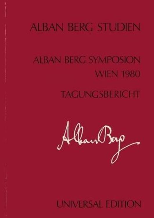 Produktbild: Internationales Alban Berg Symposion Wien 1980