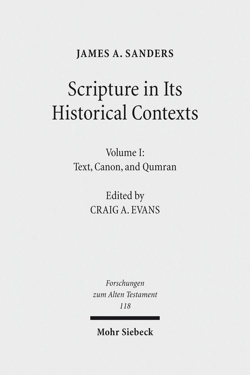 Produktbild: Scripture in Its Historical Contexts