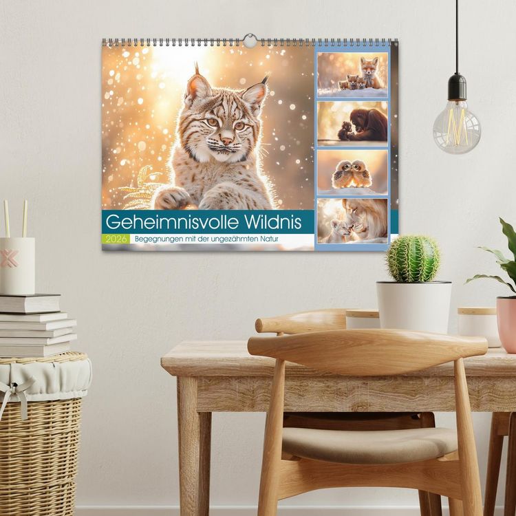 Produktbild: Geheimnisvolle Wildnis (Wandkalender 2026 DIN A3 quer), CALVENDO Monatskalender