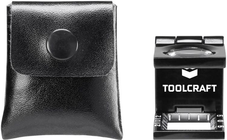 Produktbild: TOOLCRAFT 1505088 Fadenz&auml;hler Vergr&ouml;&szlig;erungsfaktor: 10 x Linsengr&ouml;&szlig;e: (&Oslash;) 14mm