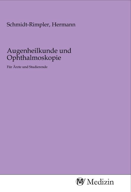 Produktbild: Augenheilkunde und Ophthalmoskopie