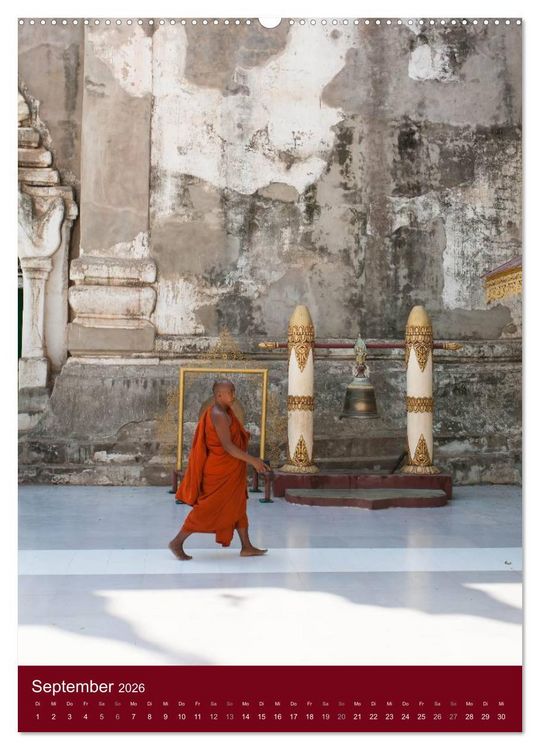 Produktbild: MYANMAR SPIRITUELL 2026 (hochwertiger Premium Wandkalender 2026 DIN A2 hoch), Kunstdruck in Hochglanz