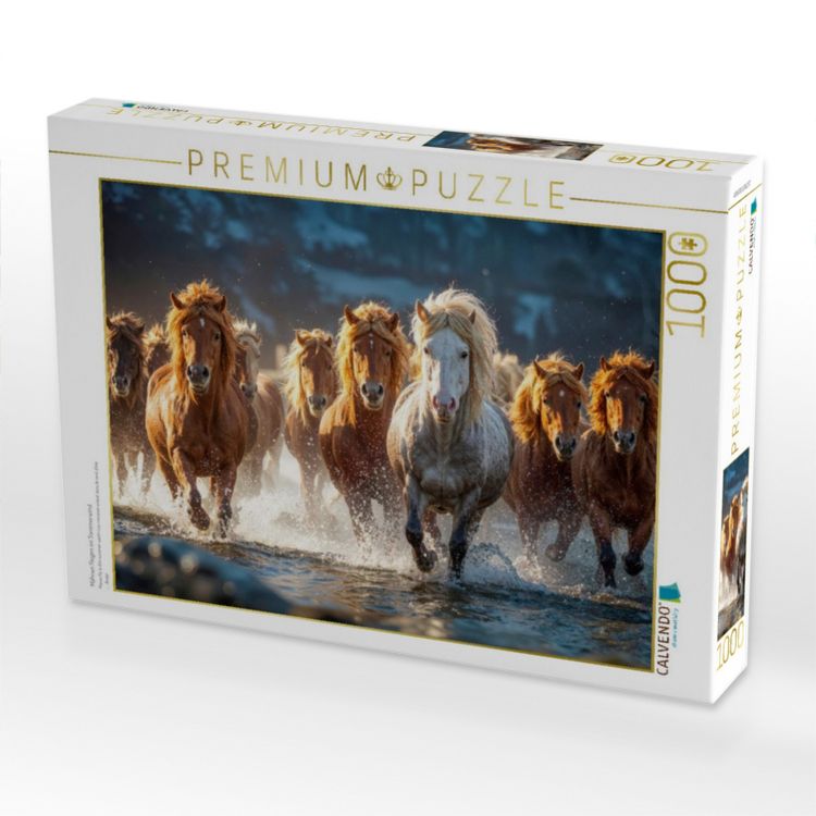 Produktbild: CALVENDO Puzzle M&auml;hnen fliegen im Sommerwind | 1000 Teile Lege-Gr&ouml;&szlig;e 64x48cm Foto-Puzzle f&uuml;r gl&uuml;ckliche Stunden