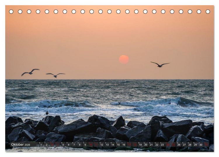 Produktbild: Nordj&uuml;tlands Highlights (Tischkalender 2026 DIN A5 quer), CALVENDO Monatskalender