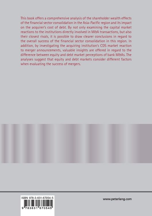 Produktbild: Bank mergers and acquisitions in the Asia-Pacific region