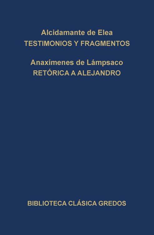 Produktbild: Testimonios y fragmentos. Ret&oacute;rica a Alejandro.