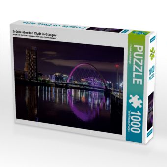 Produktbild: CALVENDO Puzzle Br&uuml;cke &uuml;ber den Clyde in Glasgow 1000 Teile Puzzle quer | 1000 Teile Lege-Gr&ouml;&szlig;e 64 &times; 48 cm Foto-Puzzle f&uuml;r gl&uuml;ckliche Stunden