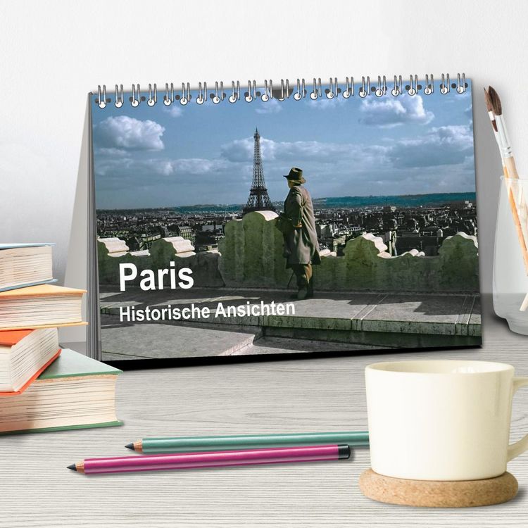 Produktbild: Paris - Historische Ansichten (Tischkalender 2026 DIN A5 quer), CALVENDO Monatskalender