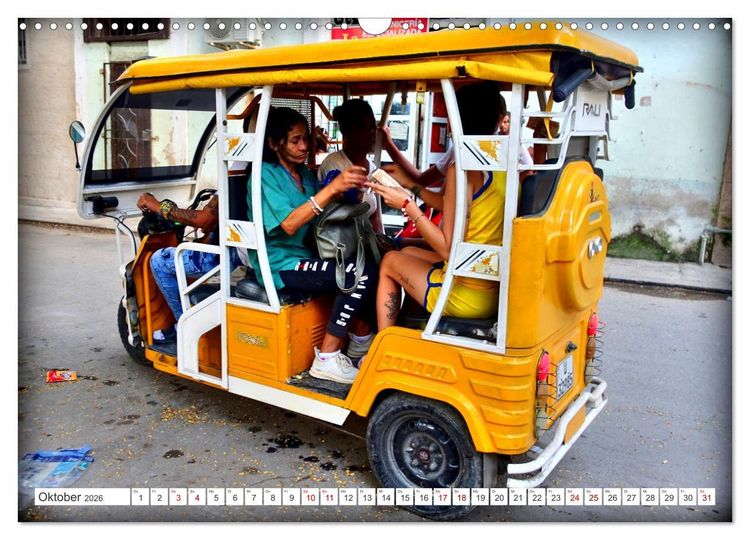 Produktbild: ECO TAXI - Umweltfreundlich in die Zukunft (Wandkalender 2026 DIN A3 quer), CALVENDO Monatskalender