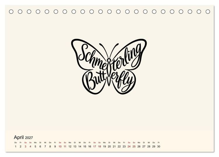 Produktbild: Buchstabentiere (Tischkalender 2027 DIN A5 quer), CALVENDO Monatskalender