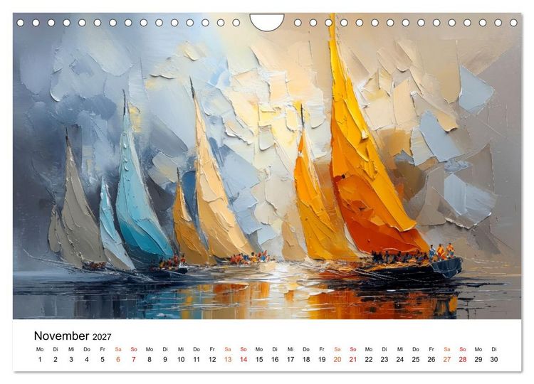 Produktbild: Segeln - Tanz mit dem Wind (Wandkalender 2027 DIN A4 quer), CALVENDO Monatskalender