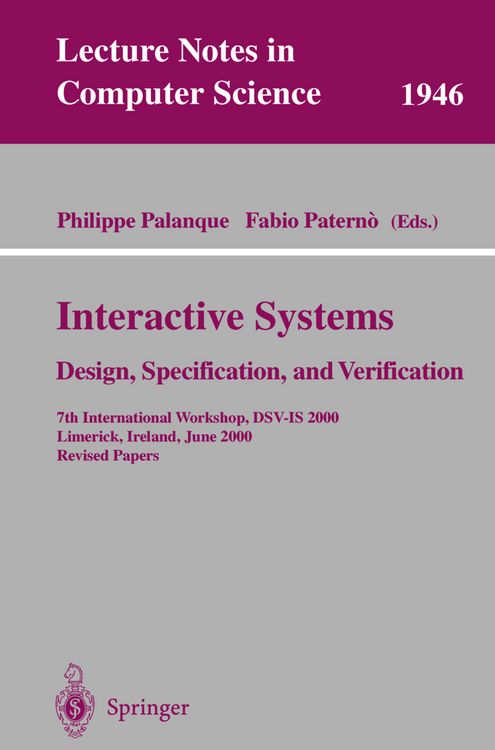 Produktbild: Interactive Systems. Design, Specification, and Verification