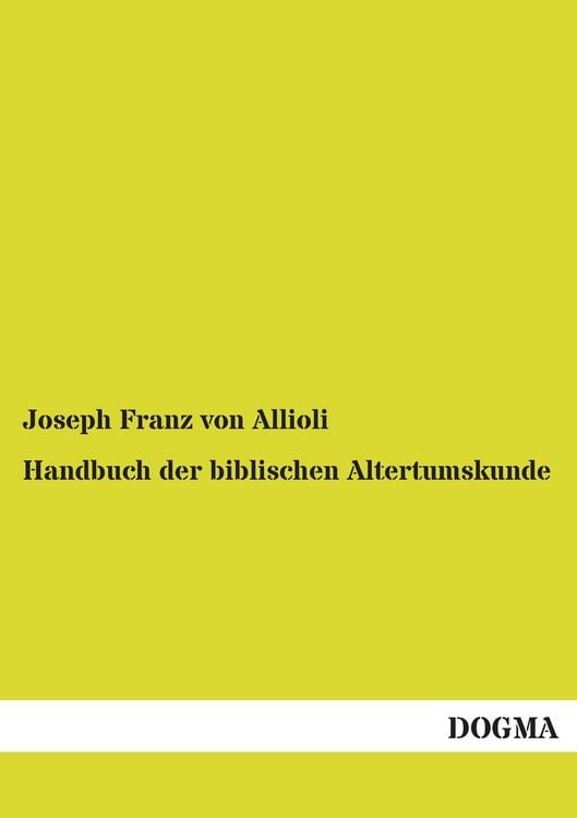 Produktbild: Handbuch der biblischen Altertumskunde