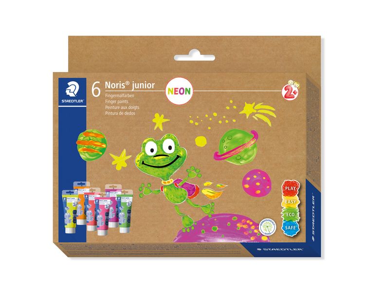 Produktbild: STAEDTLER Noris junior 881 Fingermalfarben, Set Neon, 8816F C6