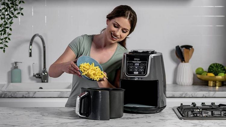 Produktbild: Ninja SharkAF160EUR Max Hei&szlig;luft-Fritteuse 5.2l 1750W Grau, Schwarz