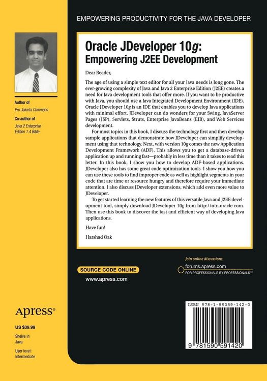 Produktbild: Oracle JDeveloper 10g