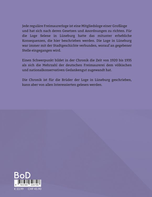 Produktbild: Freimaurerloge "Selene zu den drey Th&uuml;rmen" in L&uuml;neburg