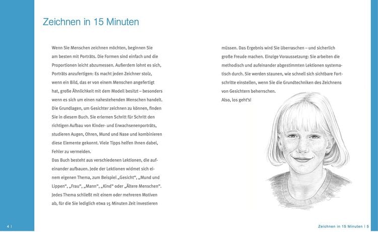 Produktbild: Die Kunst des Zeichnens 15 Minuten - Gesichter.