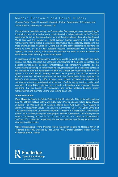 Produktbild: British Conservatism and Trade Unionism, 1945-1964