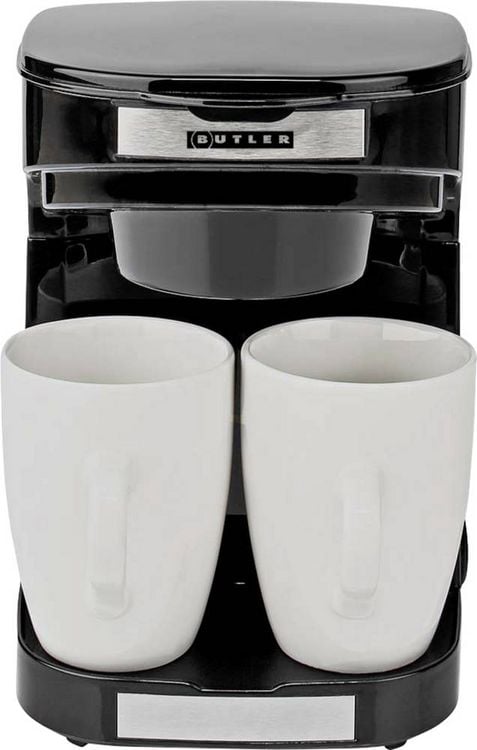 Produktbild: Butler 16100129 Kaffeemaschine Schwarz, Silber