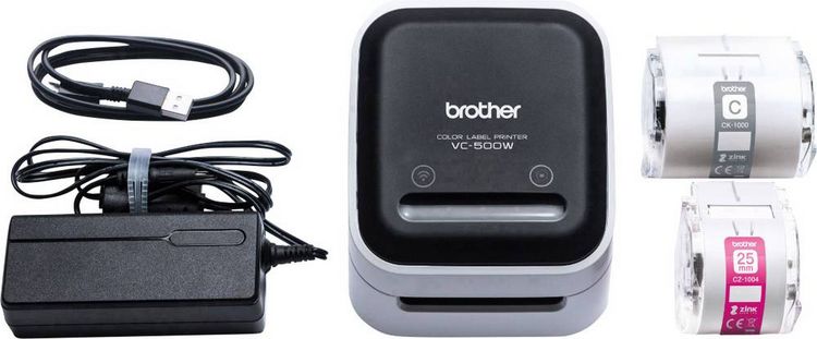 Produktbild: Brother VC-500W Etiketten-Drucker ZINK&trade; 313 x 313 dpi Etikettenbreite (max.): 50 mm USB, WLAN