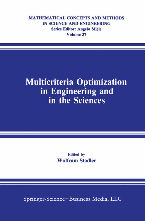 Produktbild: Multicriteria Optimization in Engineering and in the Sciences