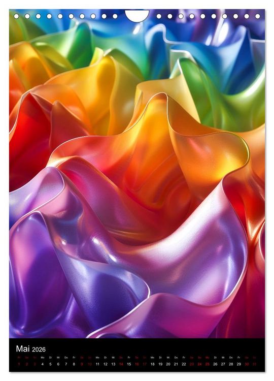 Produktbild: Tanz der Farben - Bunt durch das Jahr (Wandkalender 2026 DIN A4 hoch), CALVENDO Monatskalender