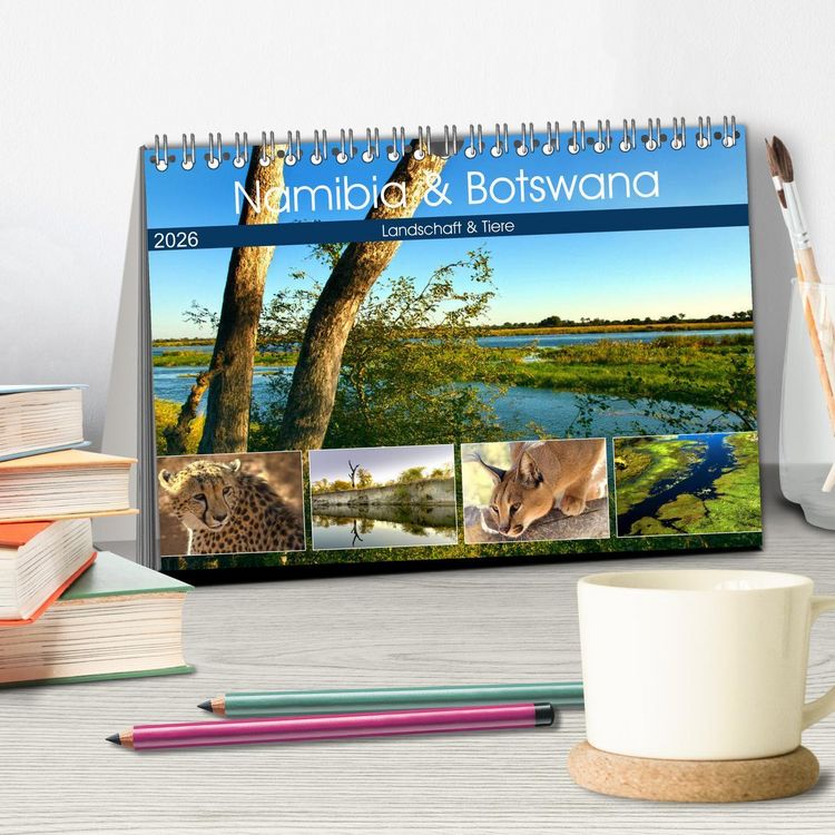 Produktbild: Namibia & Botswana (Tischkalender 2026 DIN A5 quer), CALVENDO Monatskalender