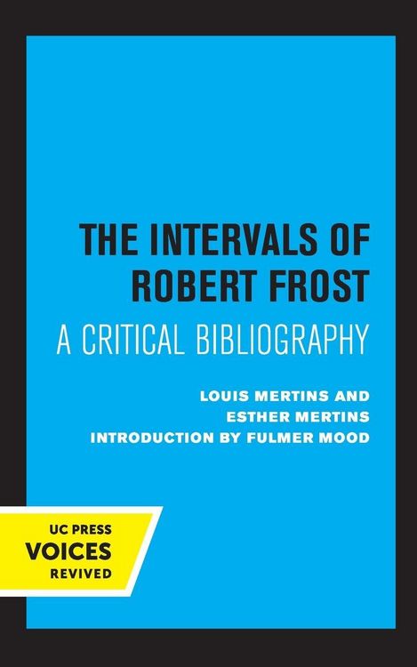 Produktbild: The Intervals of Robert Frost