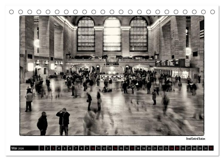Produktbild: Manhattan Memories - Erinnerungen an New York (Tischkalender 2026 DIN A5 quer), CALVENDO Monatskalender