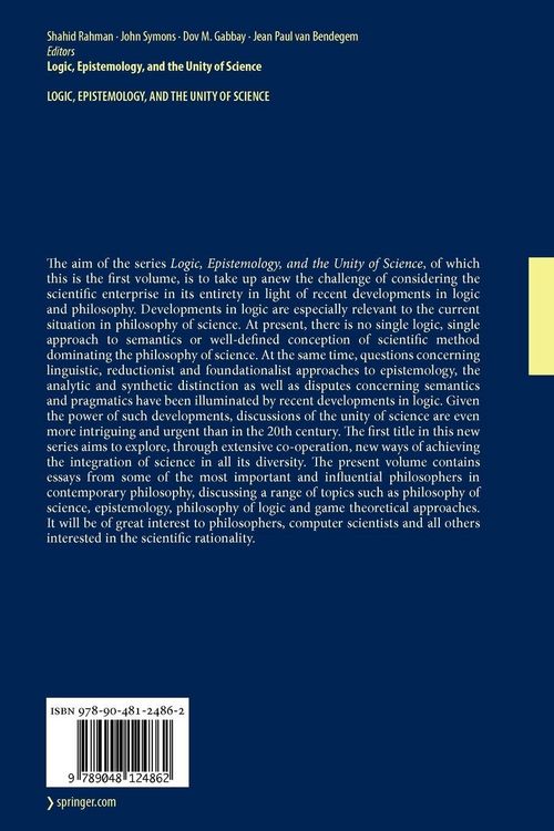 Produktbild: Logic, Epistemology, and the Unity of Science